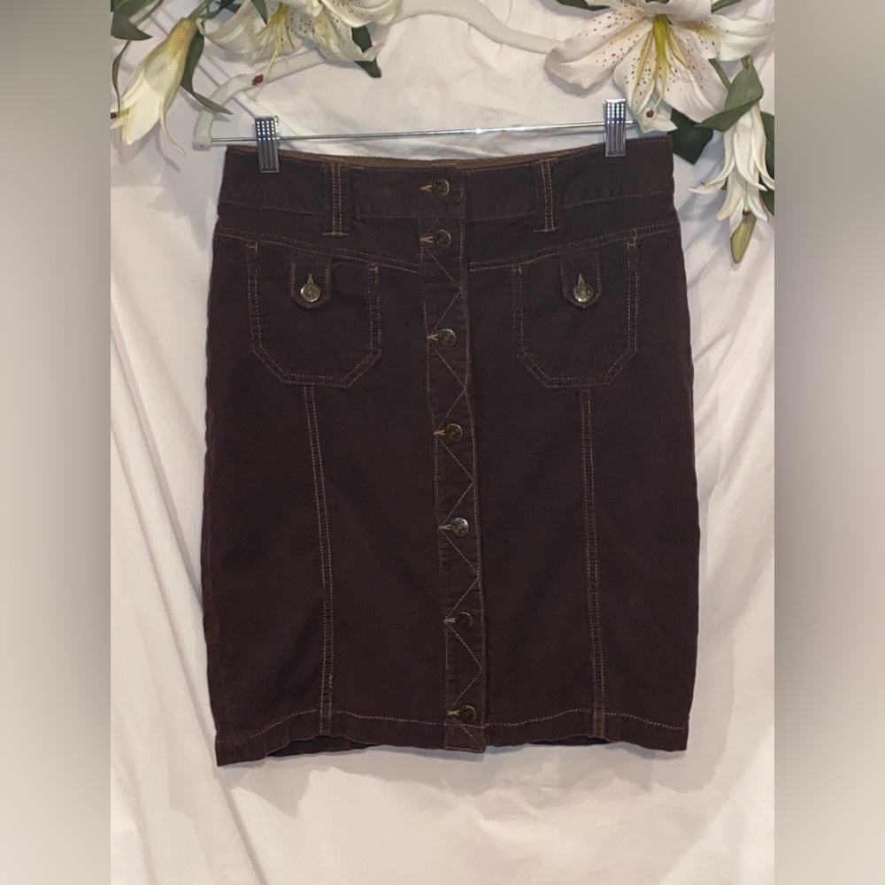 Free People. Size 4. Brown corduroy.